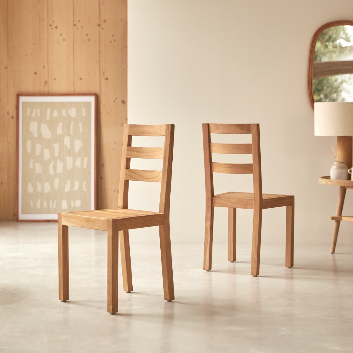 Chaise en teck massif ALTO naturel, TIKAMOON