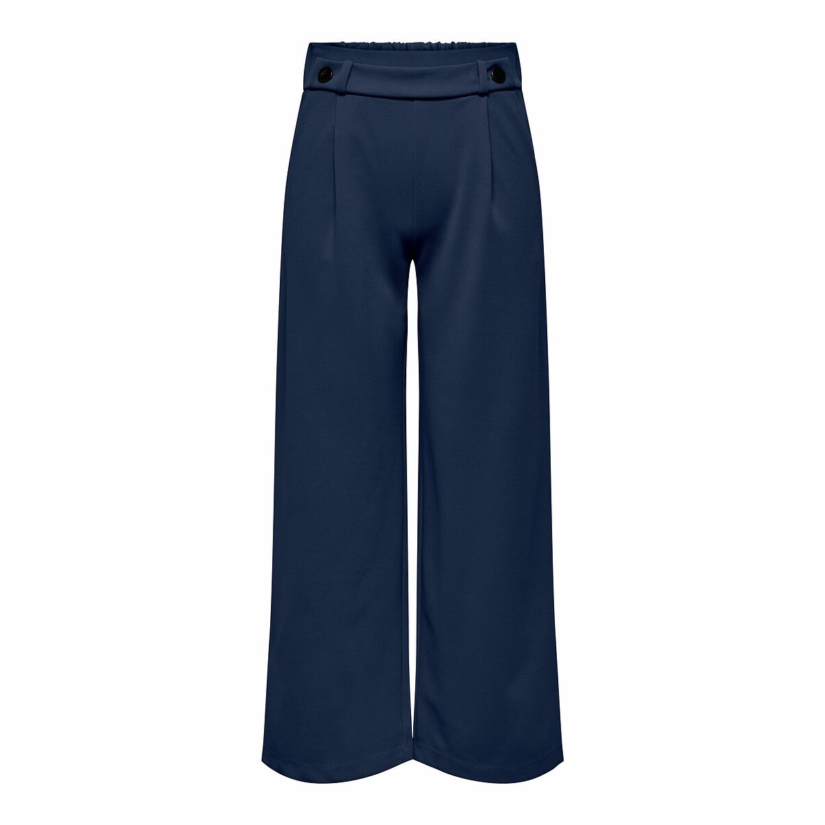 Pantaloni larghi, vita alta blu marino, JDY