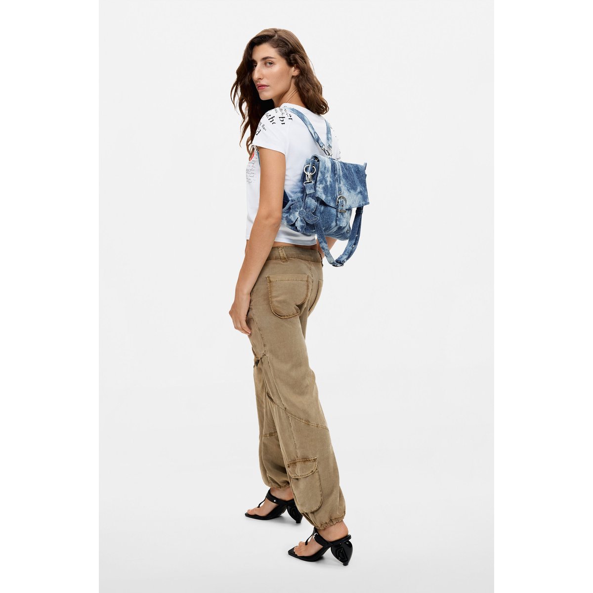 Sac en denim moyen bleu, DESIGUAL