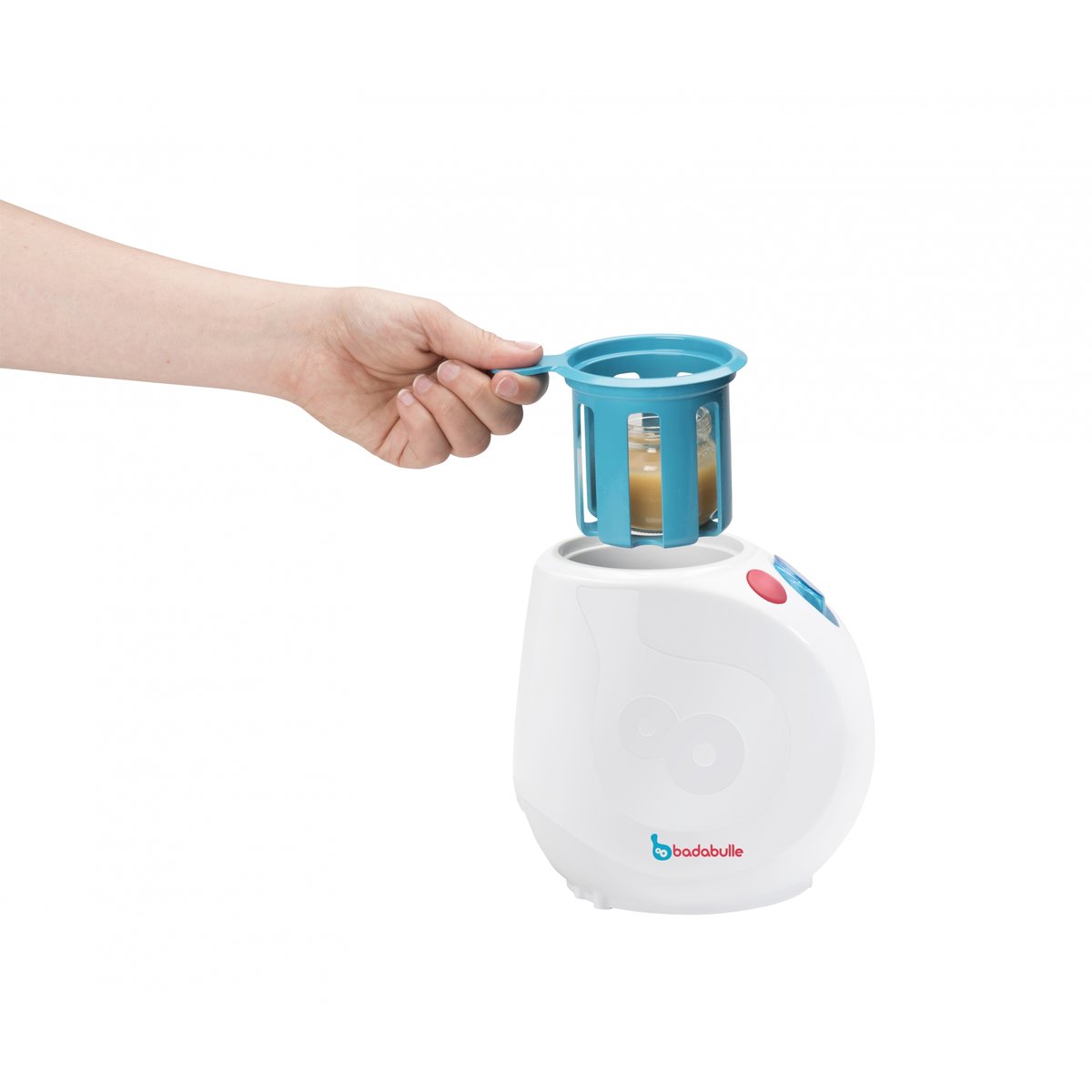 Chauffe‑biberon maison et voiture ultra rapide blanc, BADABULLE