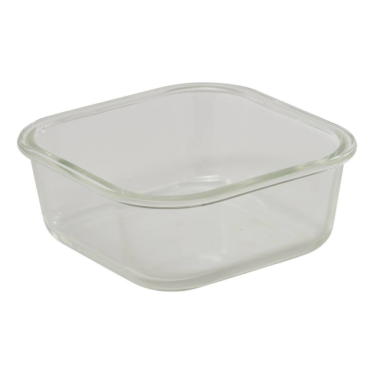 Boîte de conservation carrée en verre 0,8L SILEAT transparent, 5FIVE SIMPLY SMART