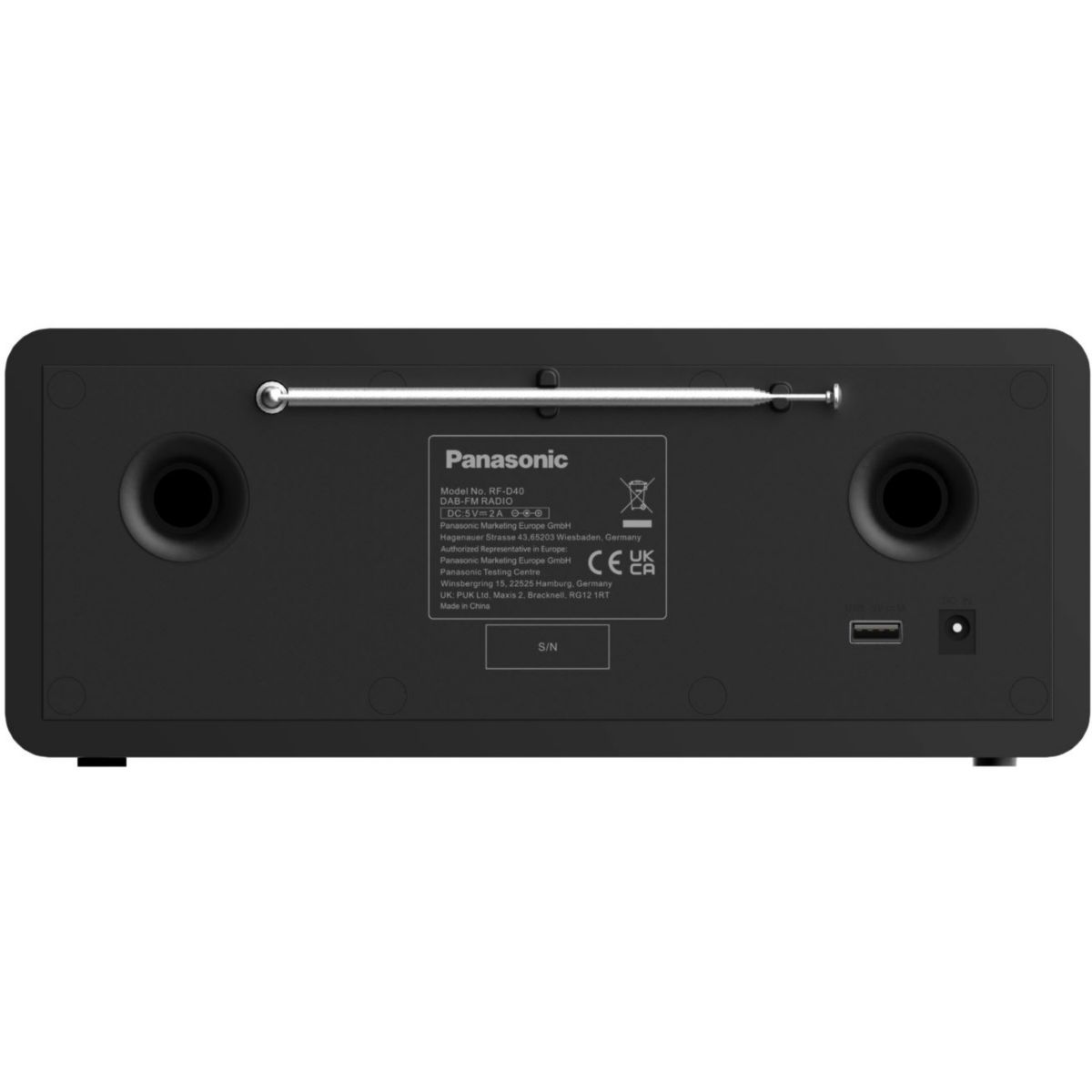 Radio internet RF-D40EG-K noir et aluminum brossé, PANASONIC