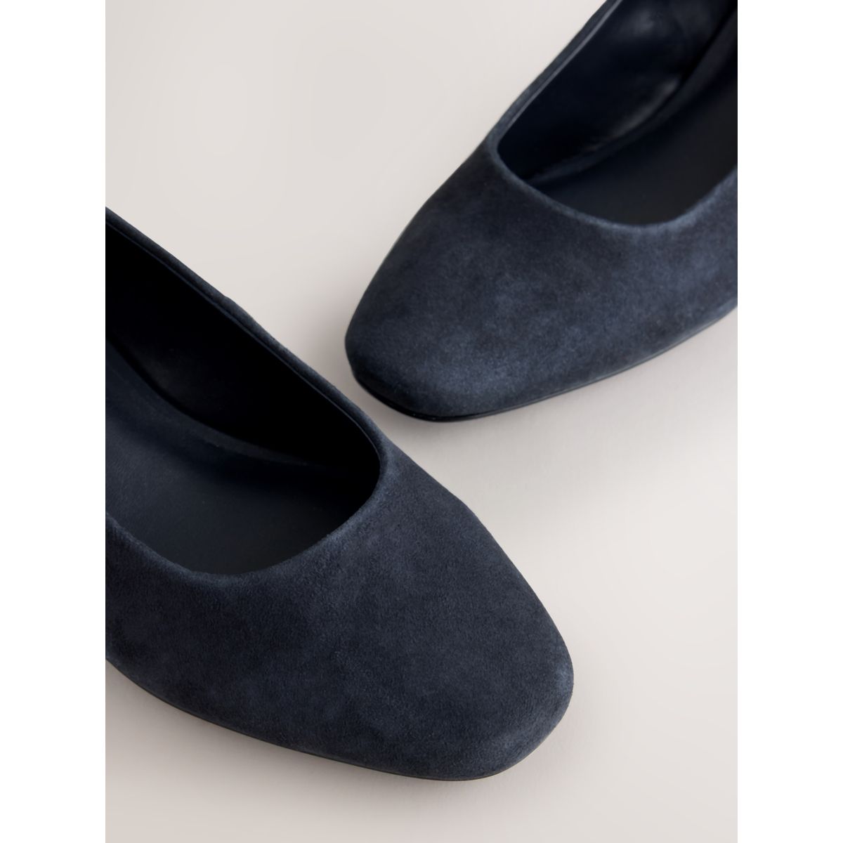Escarpins en cuir à talon forever comfort® bleu marine, NEXT