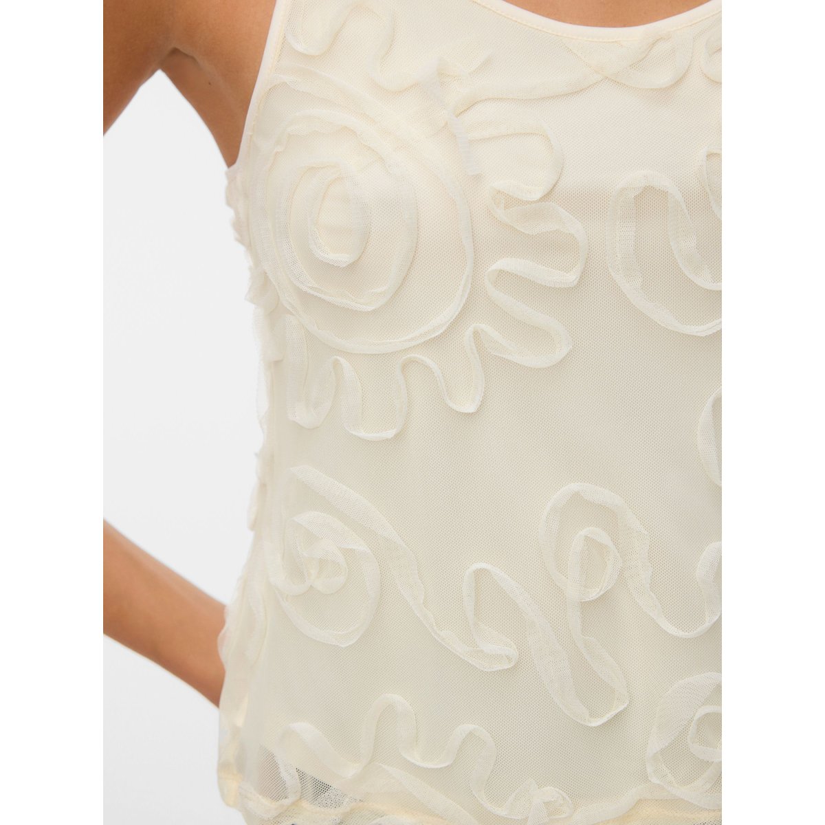 Top beige - pistachio shell, VERO MODA