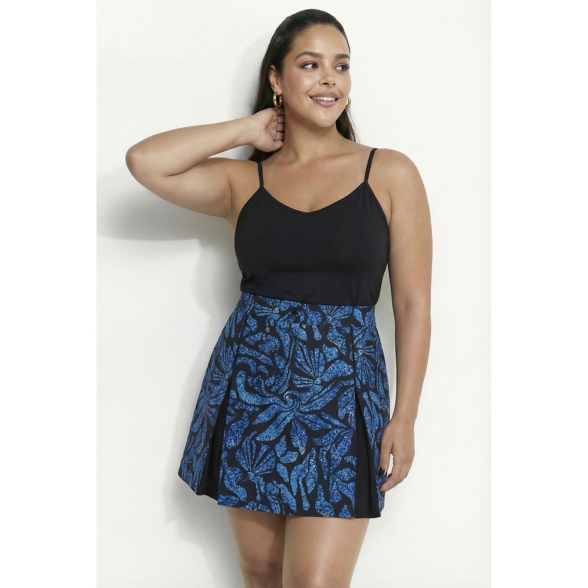Skort 2-en-1 noir, ULLA POPKEN