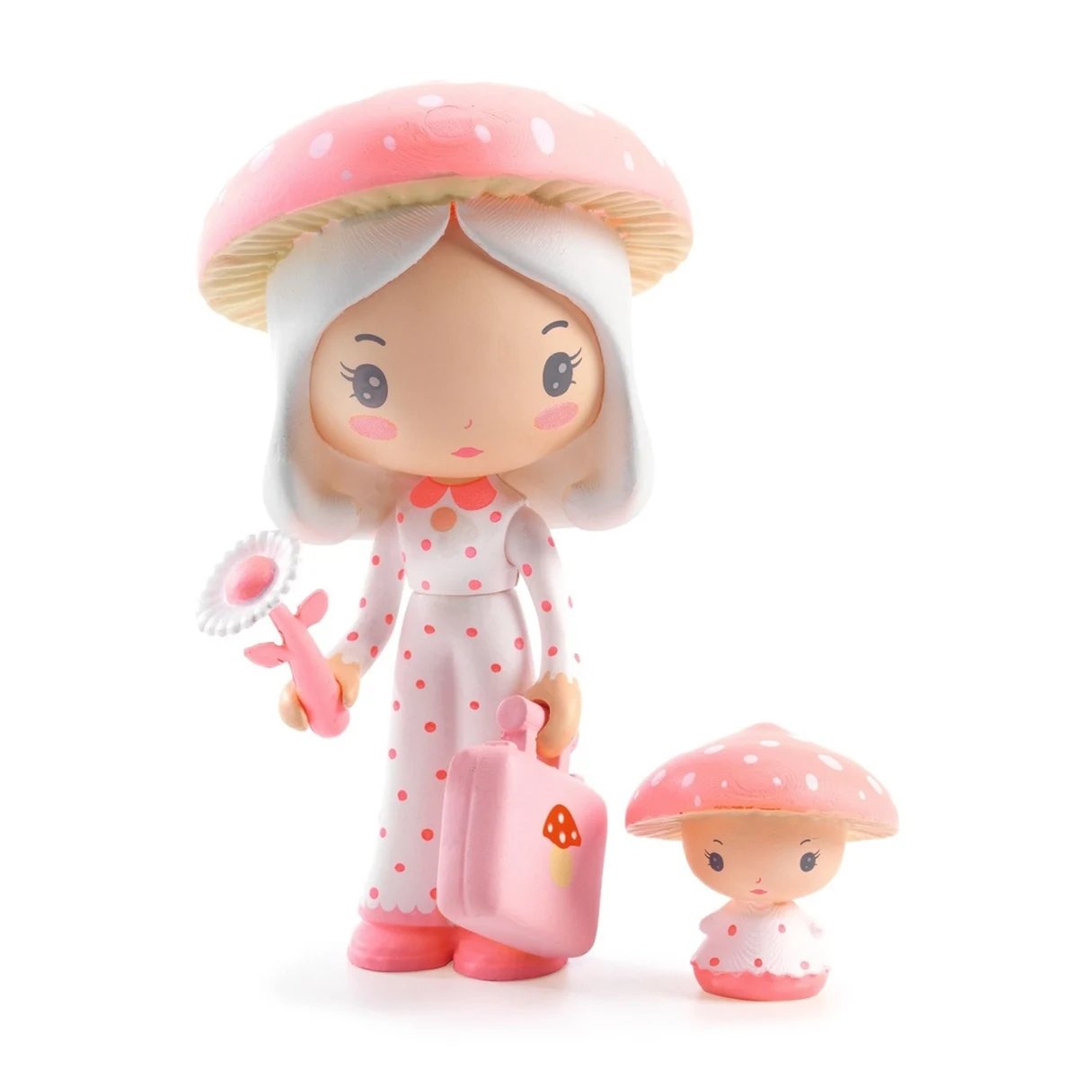 Figurines Tinyly Amy et Mushy multicolore, DJECO
