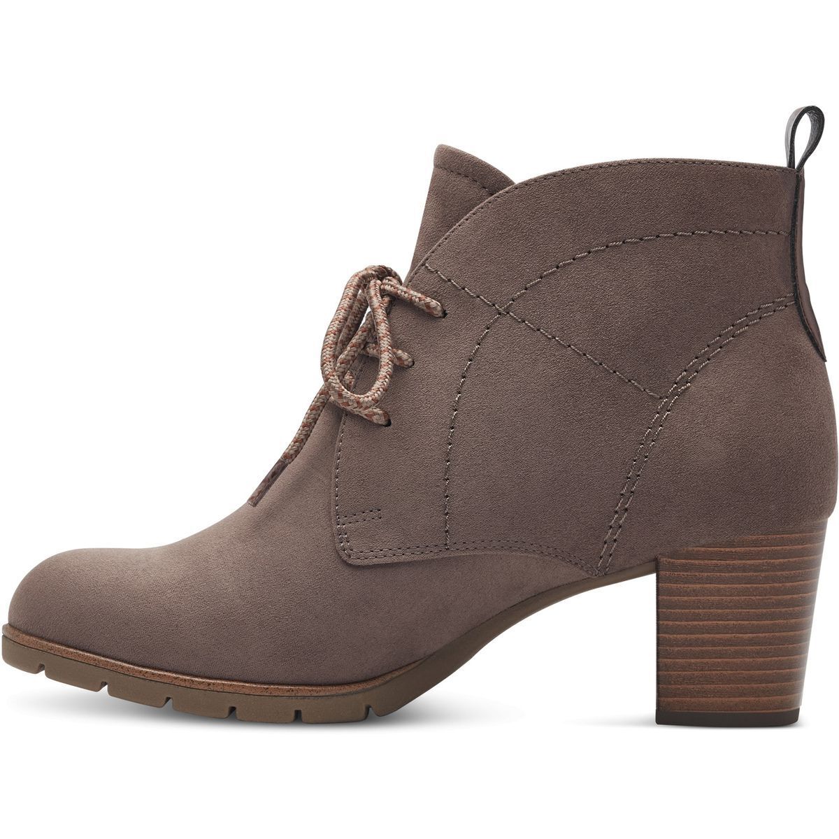 Bottine talon bloc marron foncé, MARCO TOZZI
