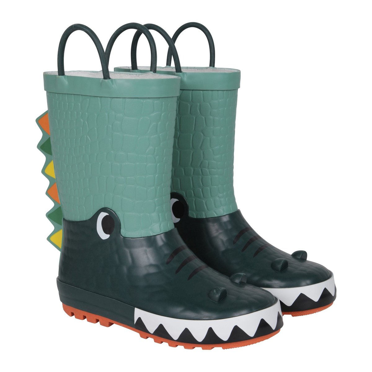 Bottes de pluie motif/style crocodile vert, MOUNTAIN WAREHOUSE