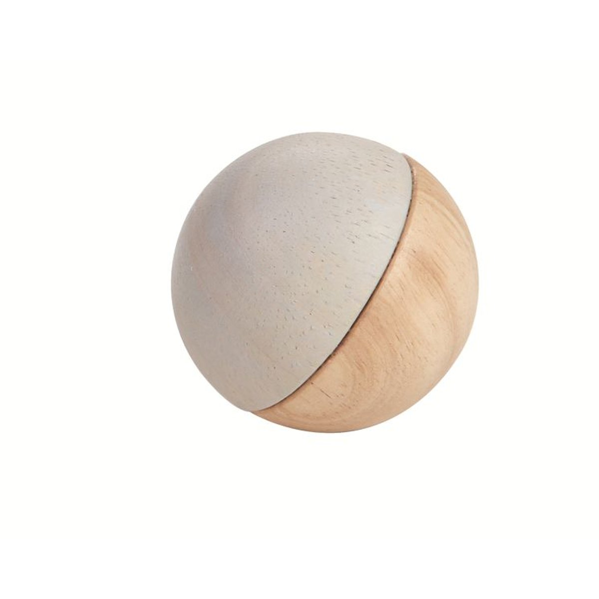 Hochet en bois triangle pastel beige, PLAN TOYS