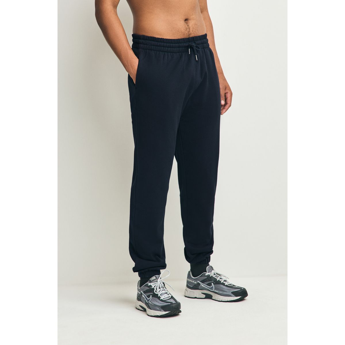Jogging brossé sur l’envers, lot de 2 noir/bleu marine, NEXT
