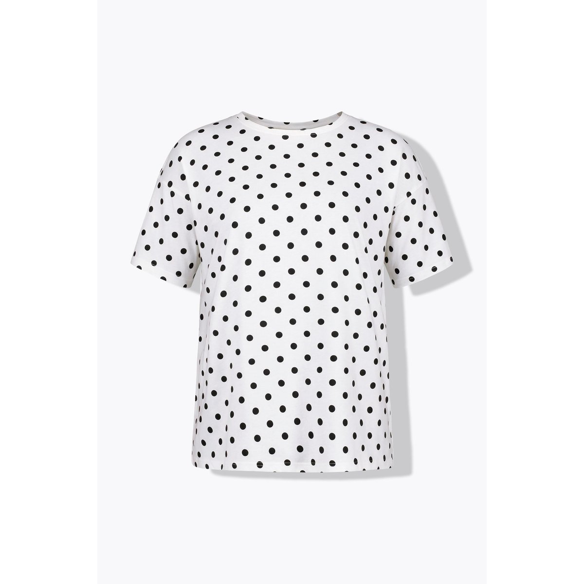 T-shirt oversize, motif à pois blanc cassé, STUDIO UNTOLD