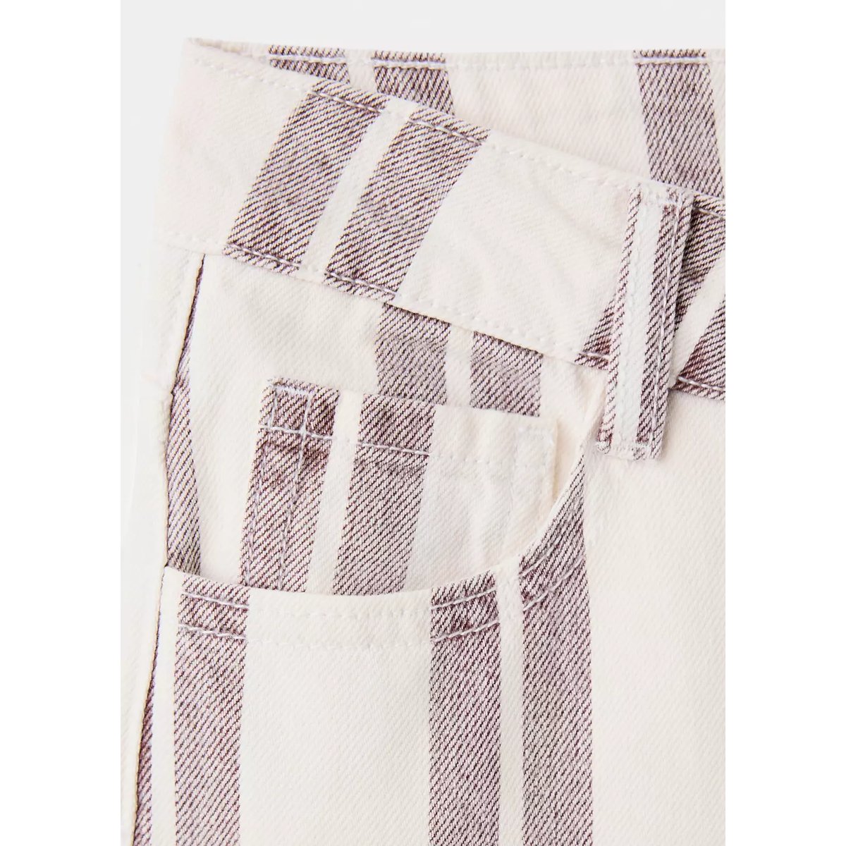 Jean droit rayures beige, MANGO TEEN