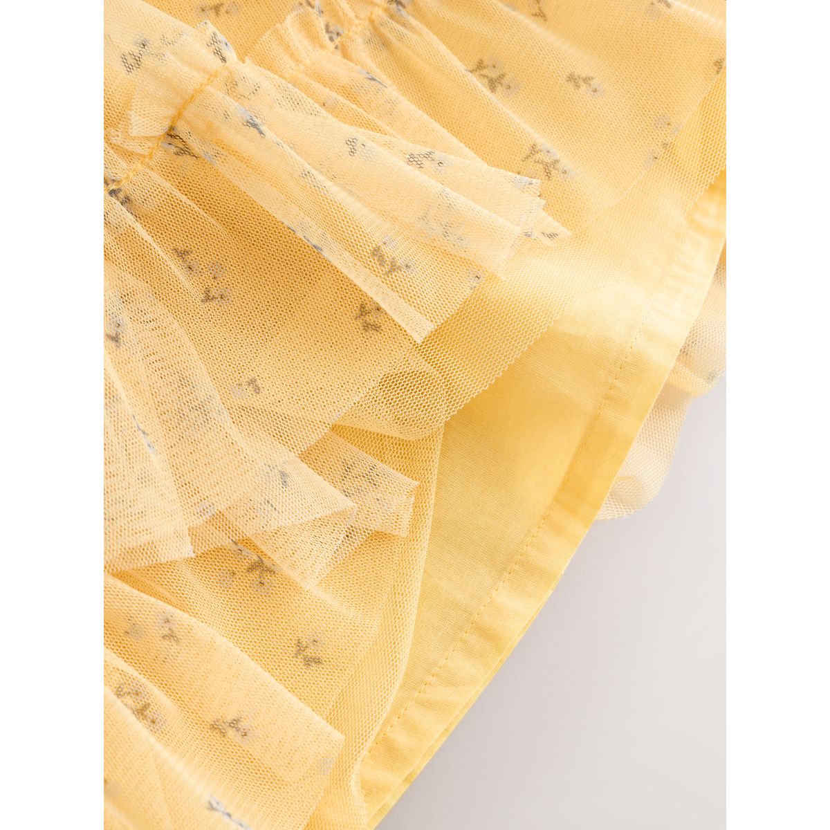 Robe en tulle bébé jaune à fleurs, NEXT