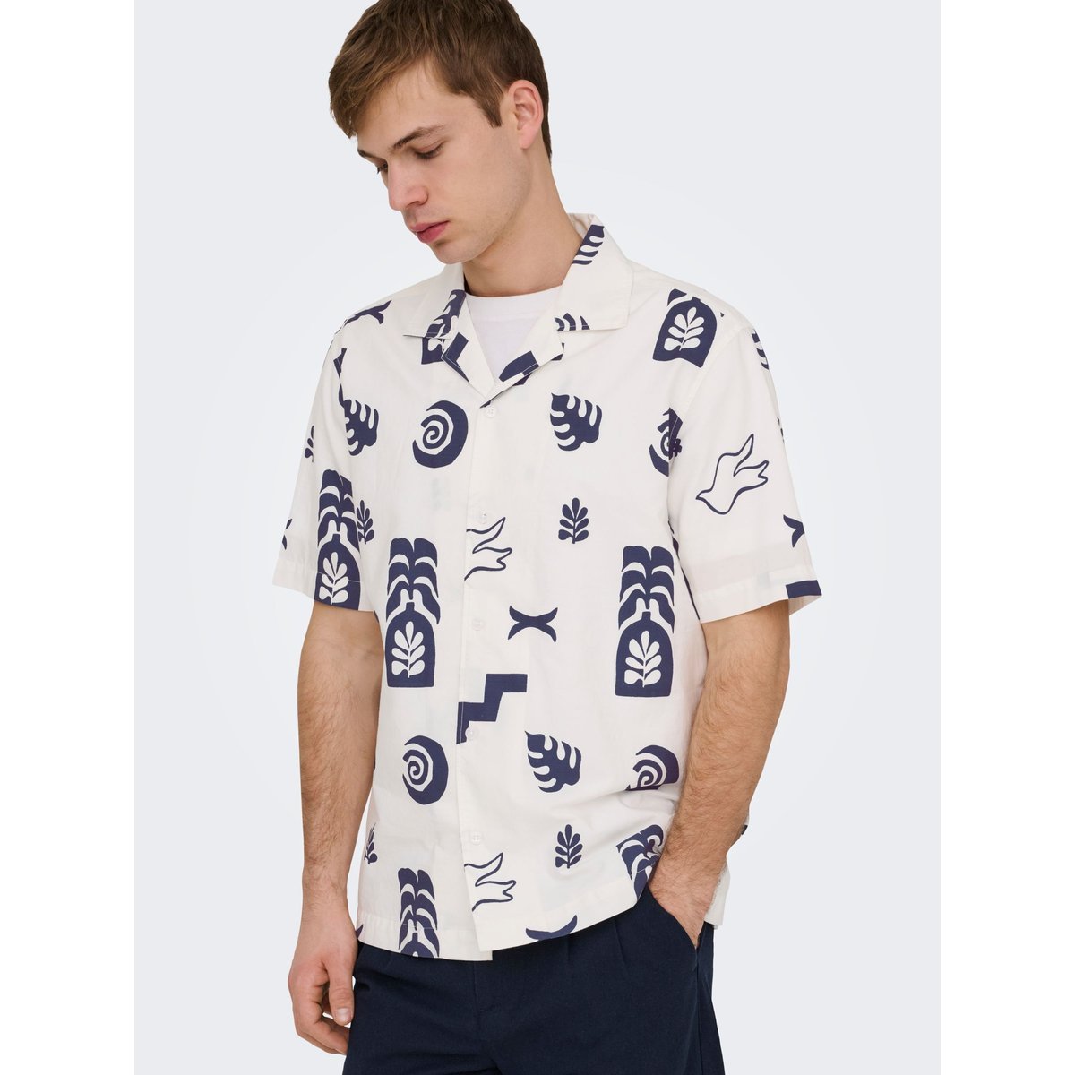 Chemise De Vacances egret, ONLY & SONS