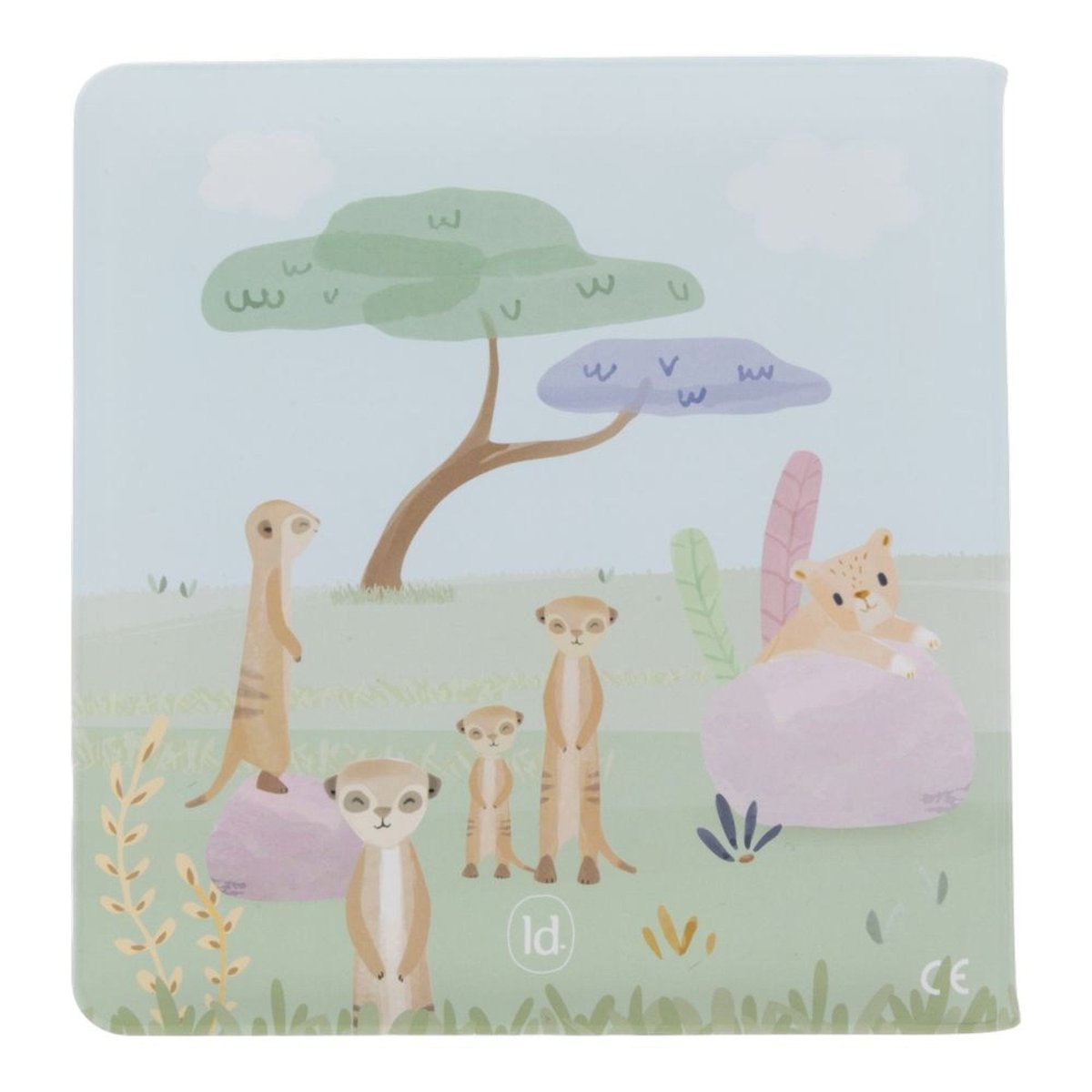 Livre de bain Safari Friends vert, LITTLE DUTCH