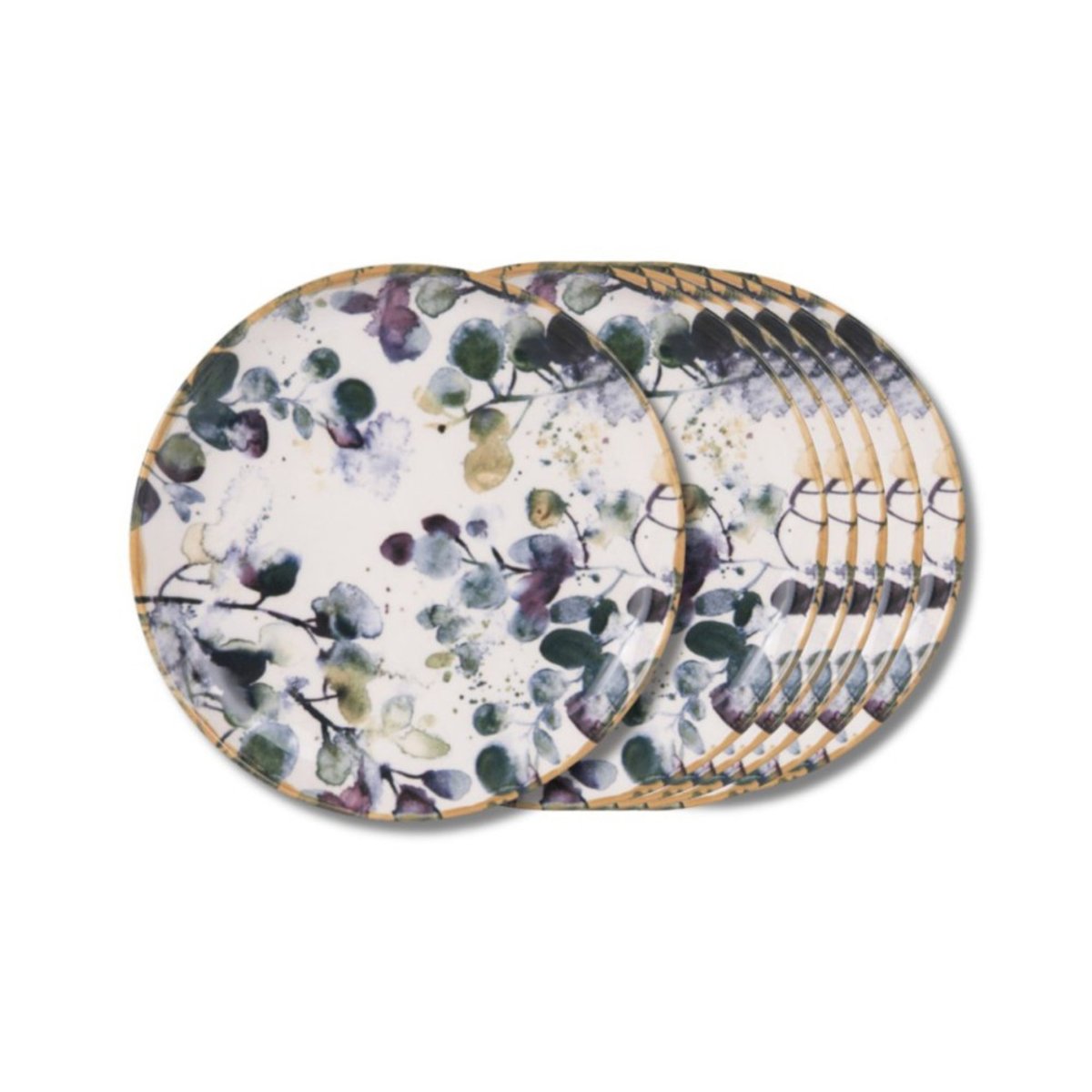 Assiette à dessert Garden 22,5 cm (lot de 6) vert, TABLE PASSION