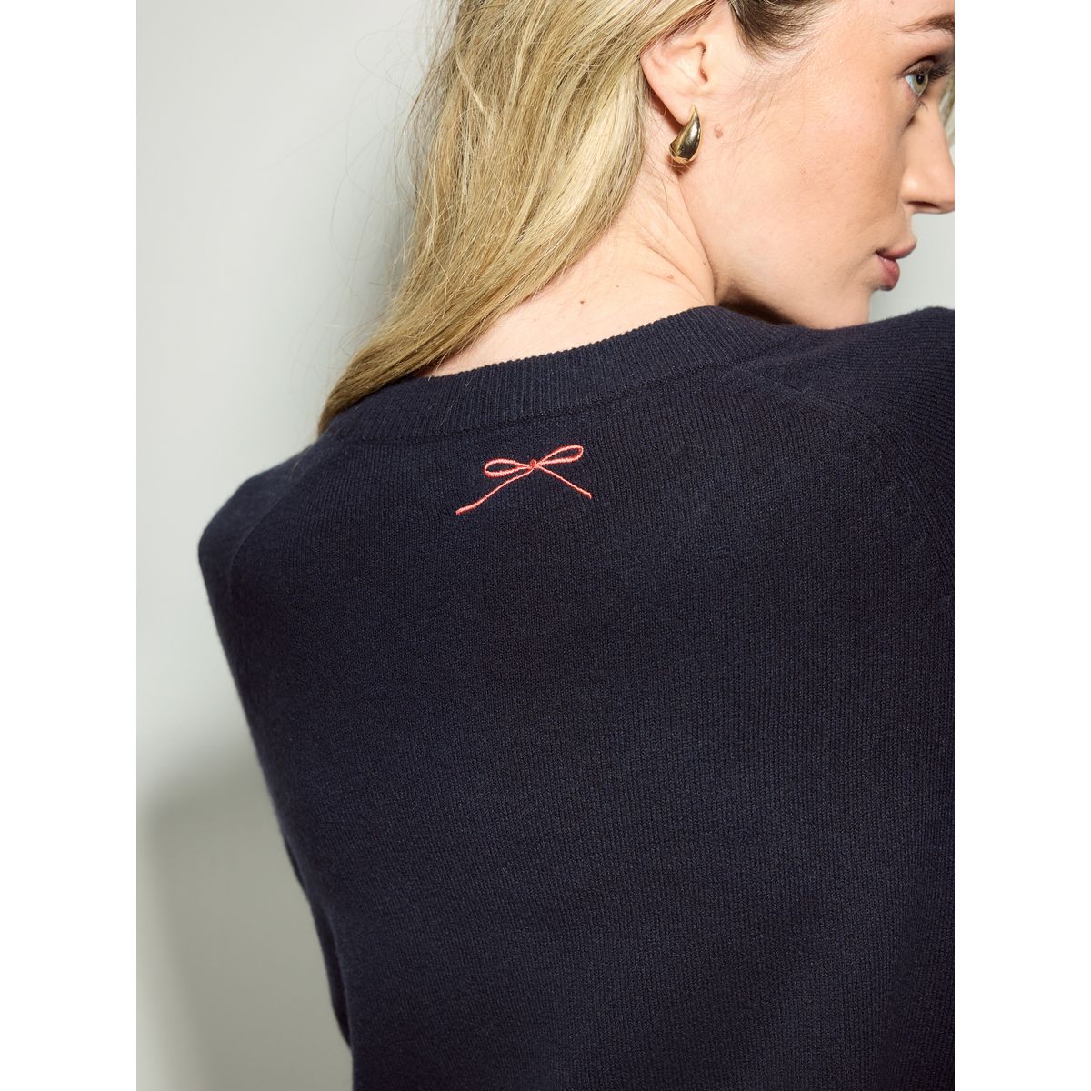 Pull arbre à paillettes arc-en-ciel bleu marine, NEXT