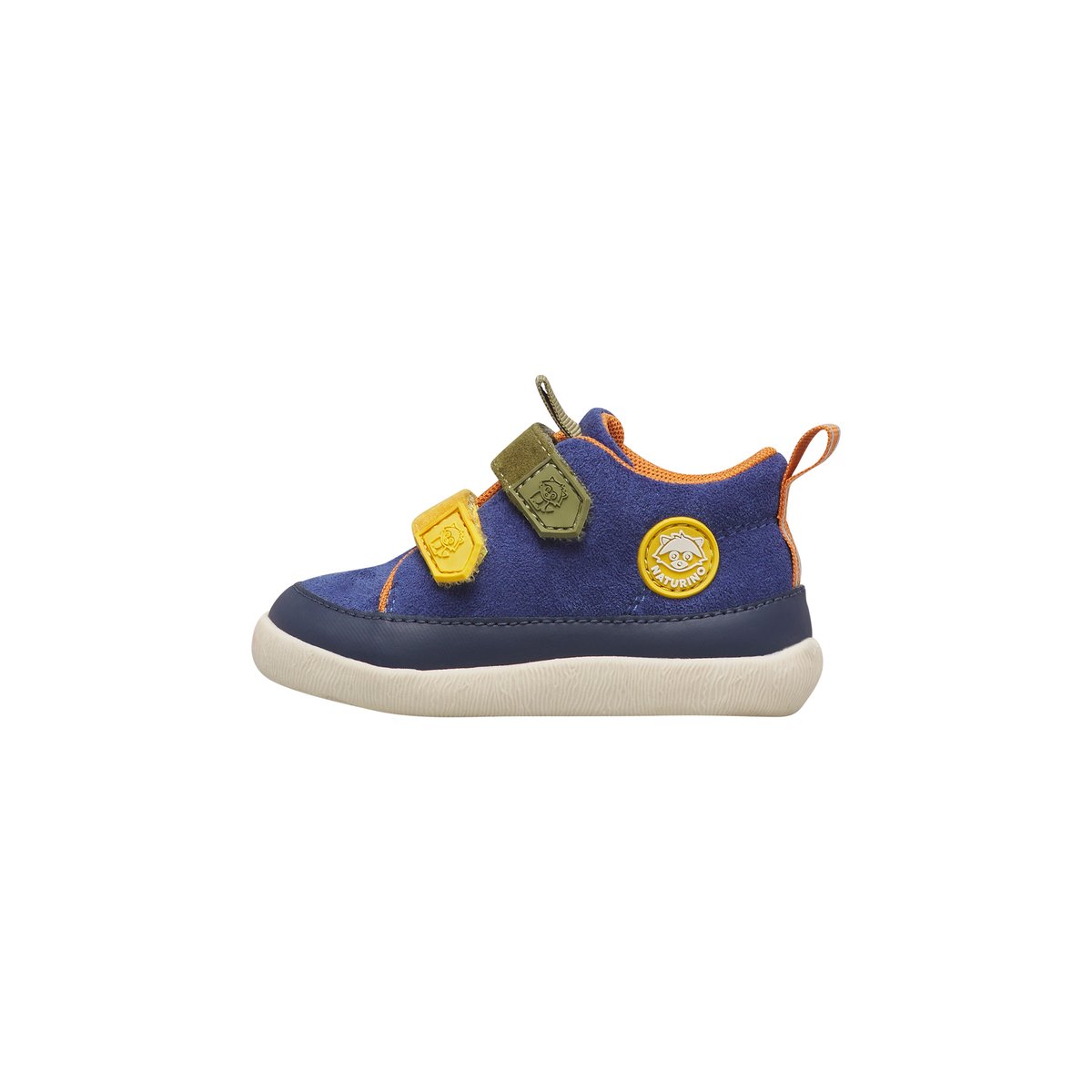Sneakers à la cheville en simili cuir et synthétique YOMPY HIGH VL. marine-vert, NATURINO