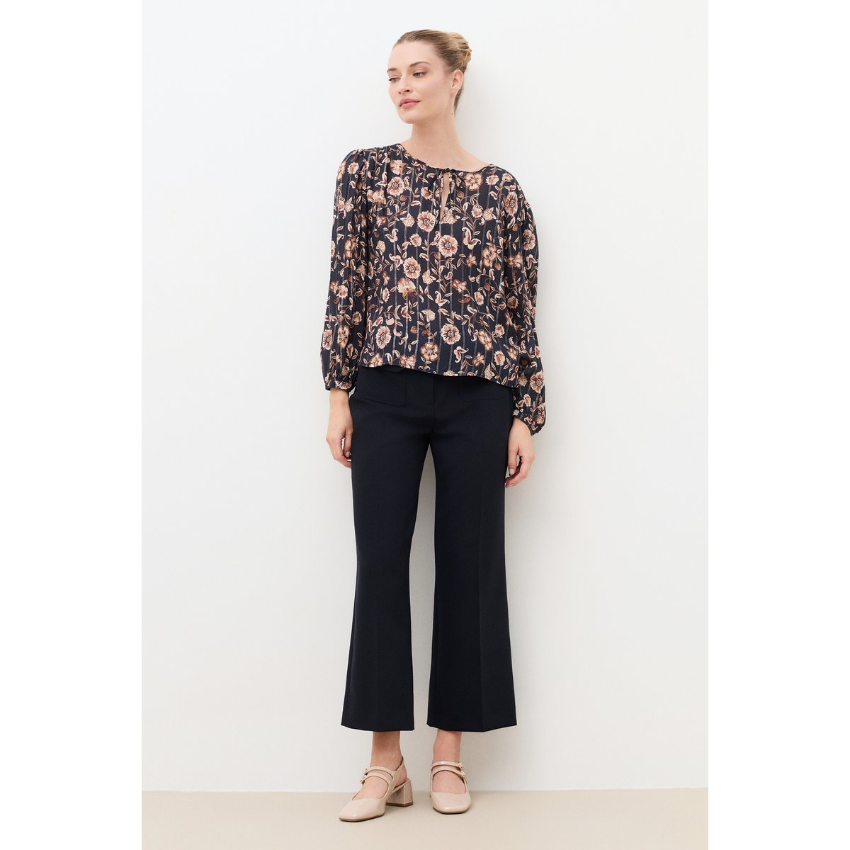 Chemise droite col v CHANIA multicolore, CAROLL