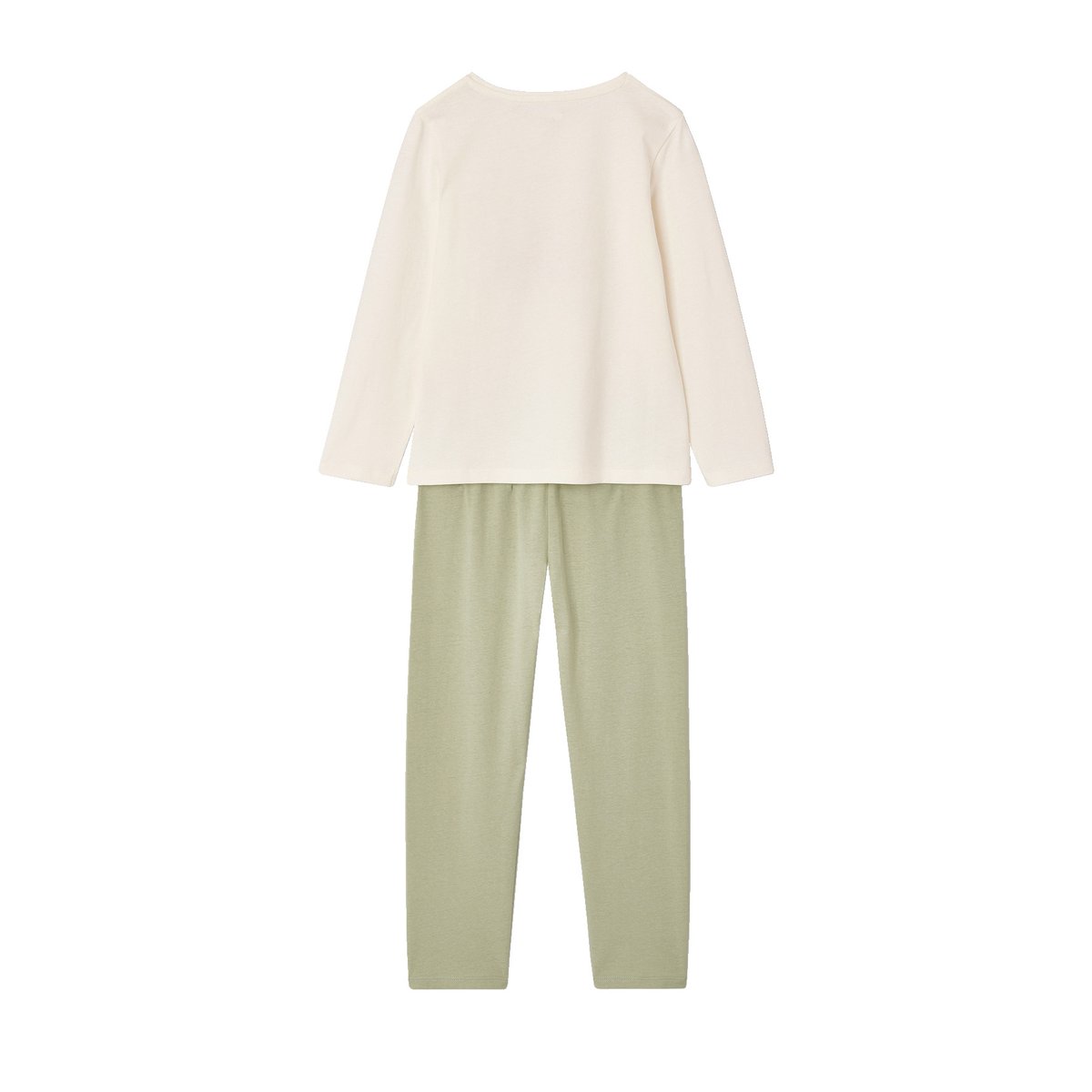 Lot 2 pyjamas vert sauge, VERTBAUDET