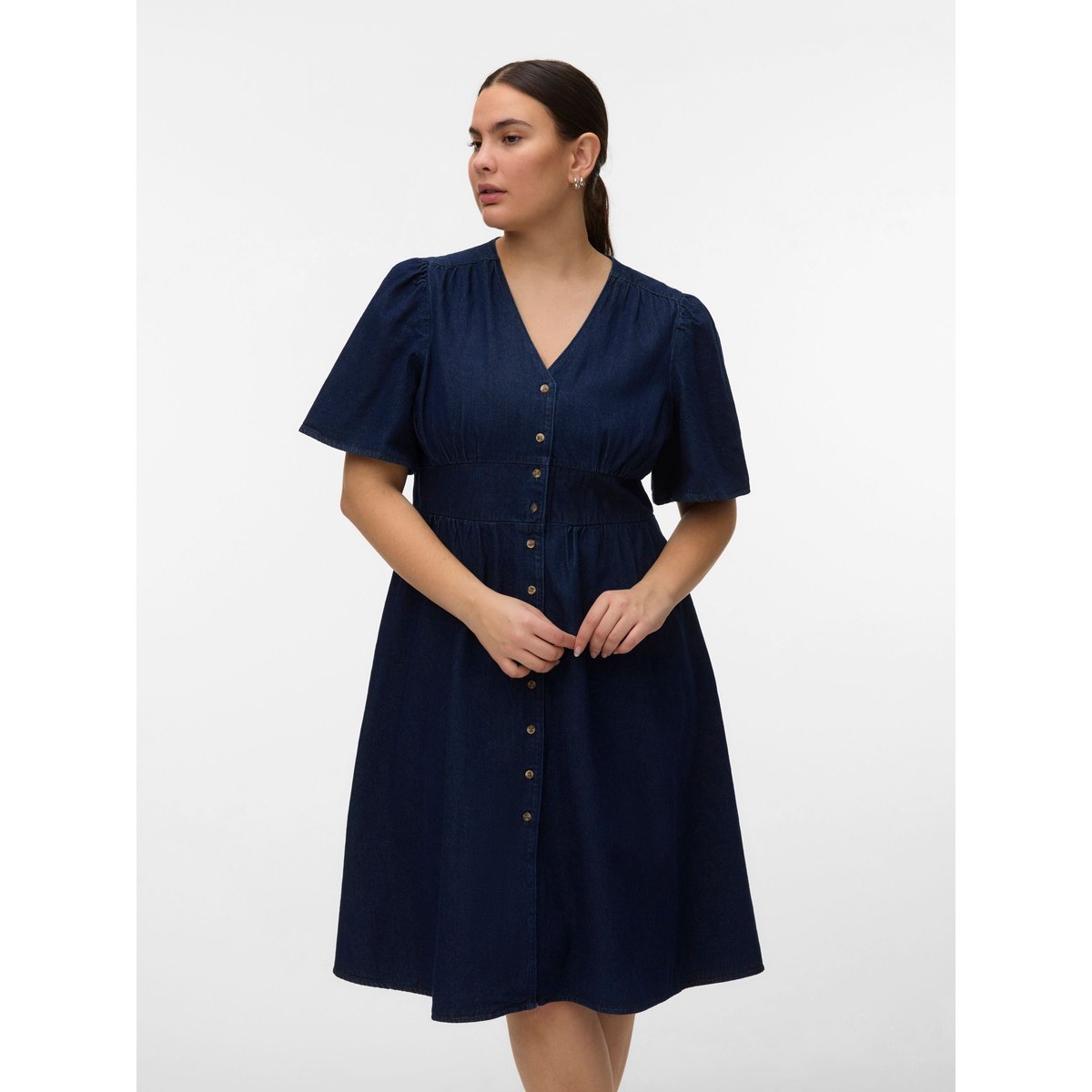 Robe En Denim dark blue denim, VERO MODA