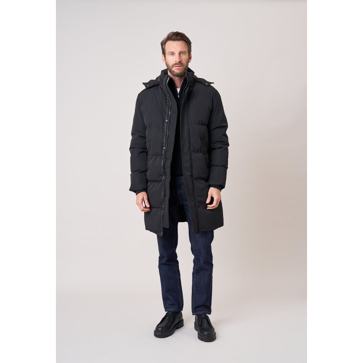 Parka longue homme décontractée ALPINE black, DEELUXE