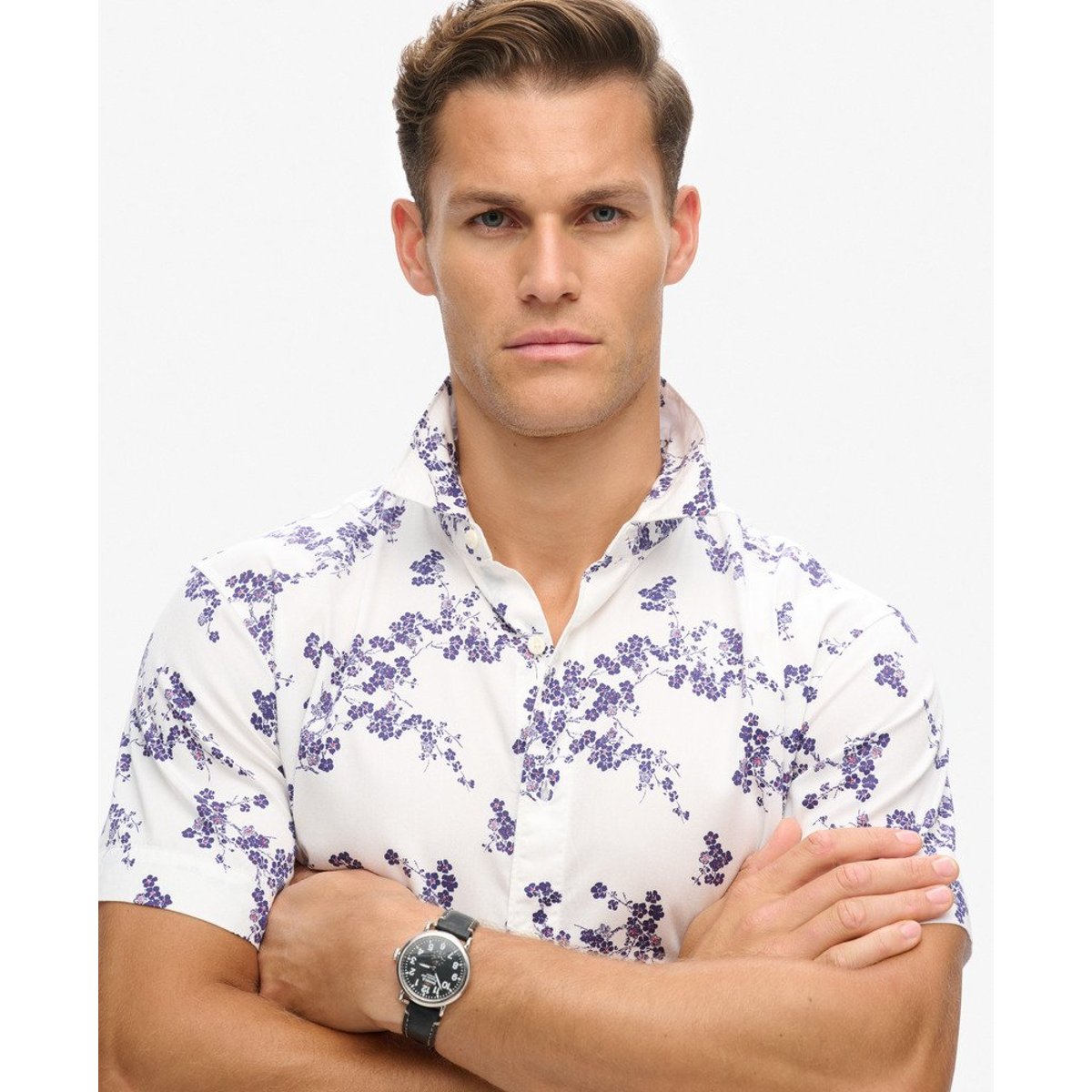 Chemise hawaïenne vintage fleur optic, SUPERDRY