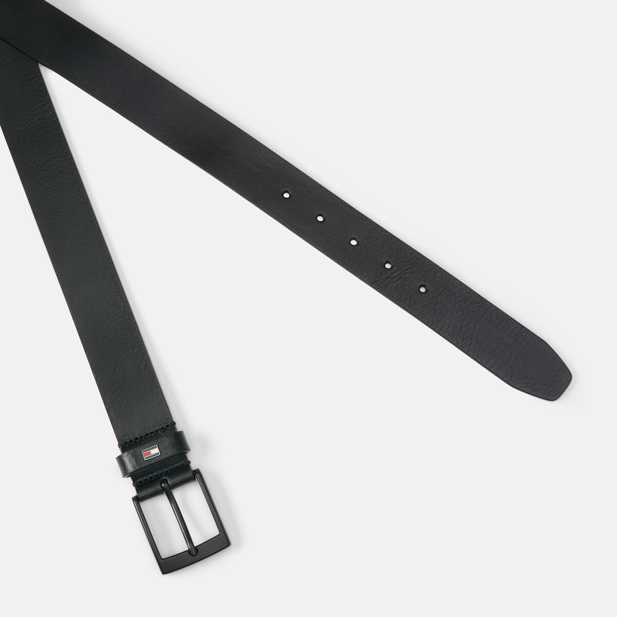 Cintura in pelle Adan 3,5 cm nero , TOMMY HILFIGER