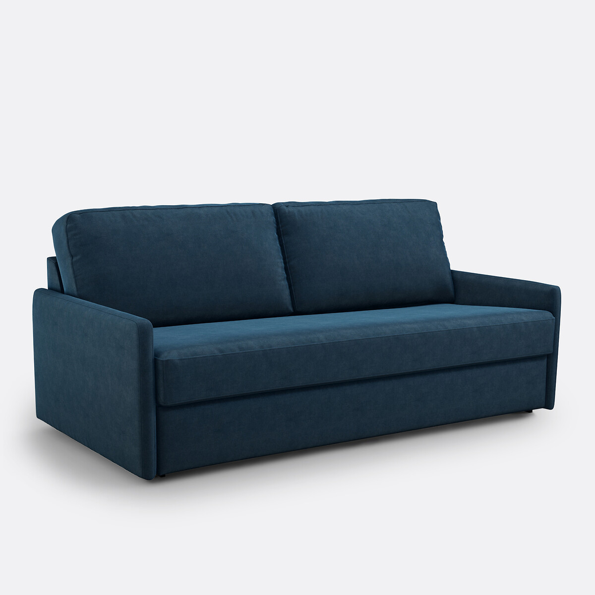 Bank-bed fluweel, mousse Marta pruisisch blauw, LA REDOUTE INTERIEURS