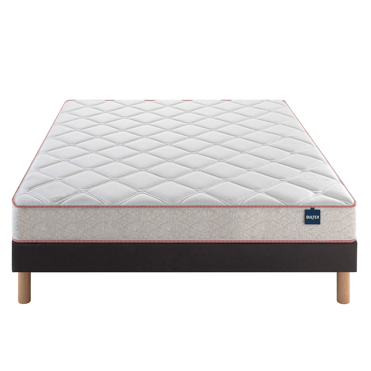 Materasso schiuma Bultex primo 19 cm, Victorieux bianco/grigio chiné, BULTEX