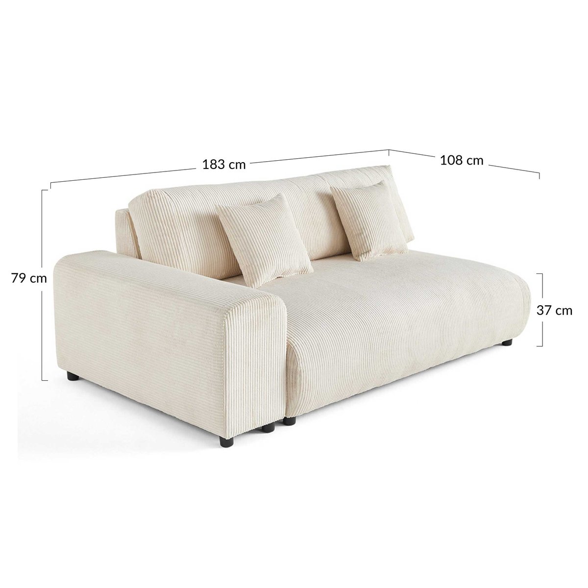Module d'assise - GARANCE bleu nuit, BEST MOBILIER