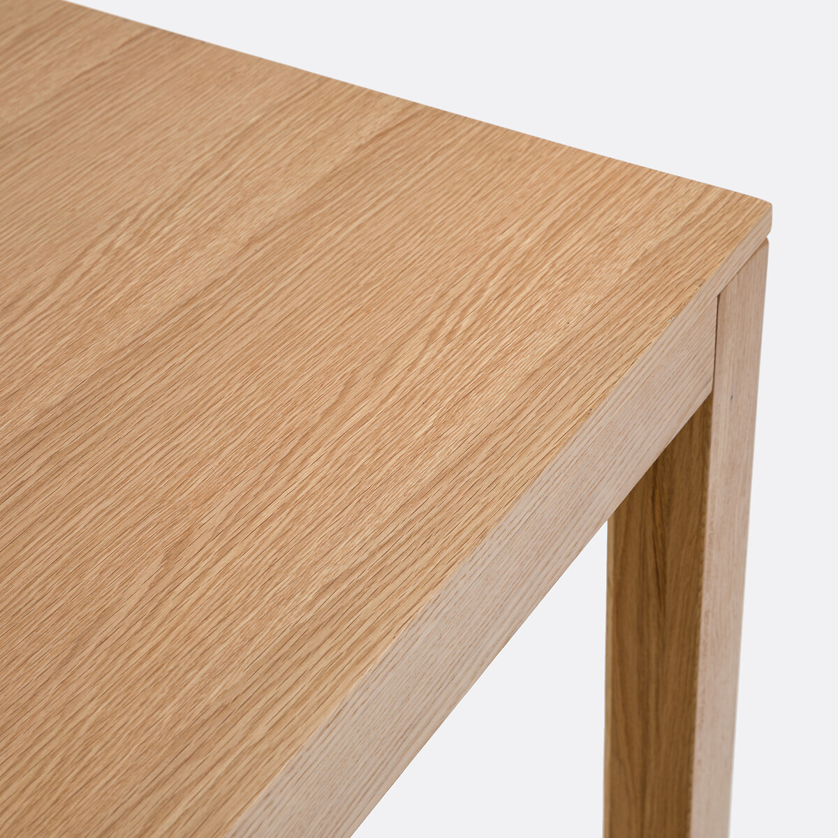 Table rectangulaire en chêne et plaqué, Nusso coloris chêne, LA REDOUTE INTERIEURS
