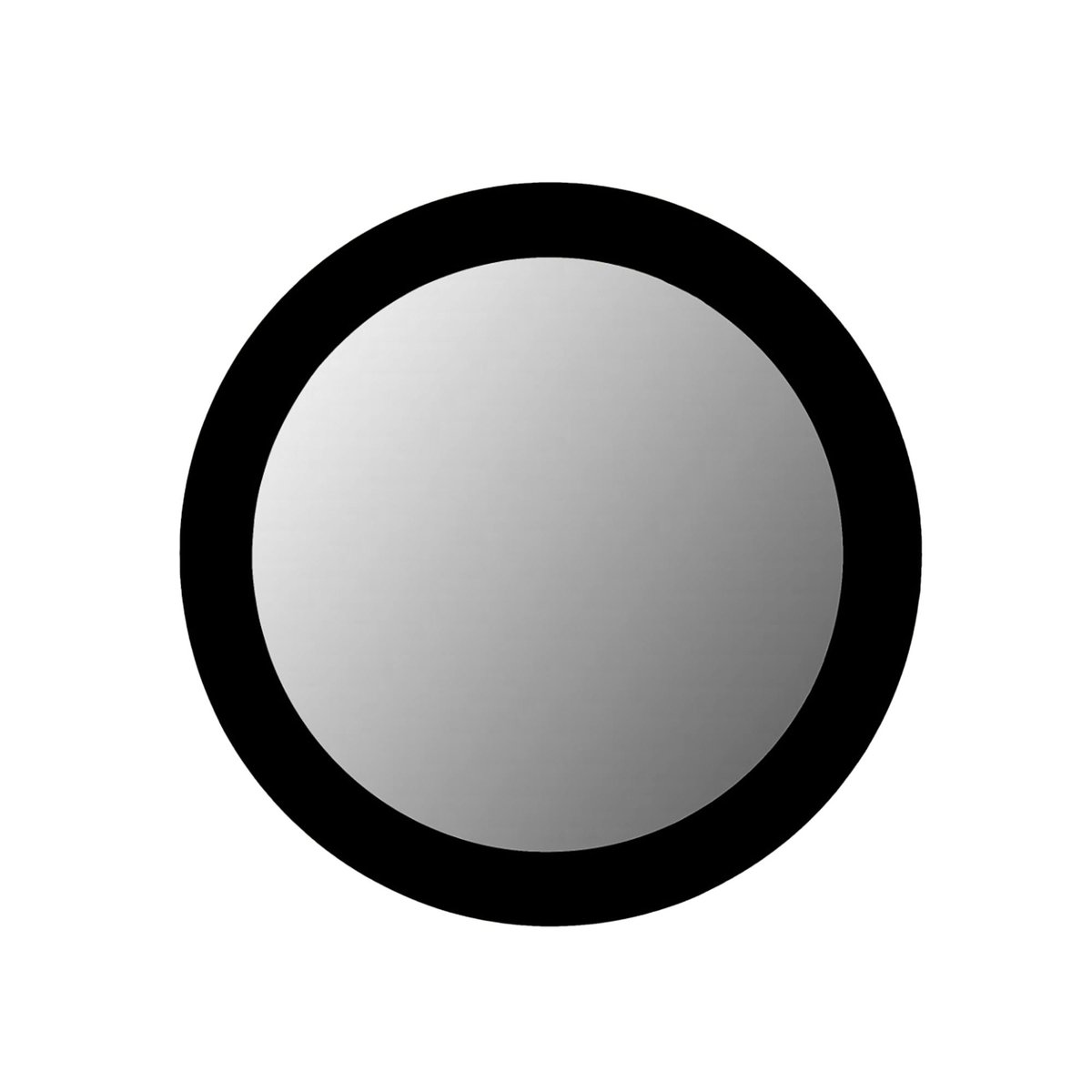 Miroir mural rond en bois Ø80 cm ASPEN noir, PIER IMPORT