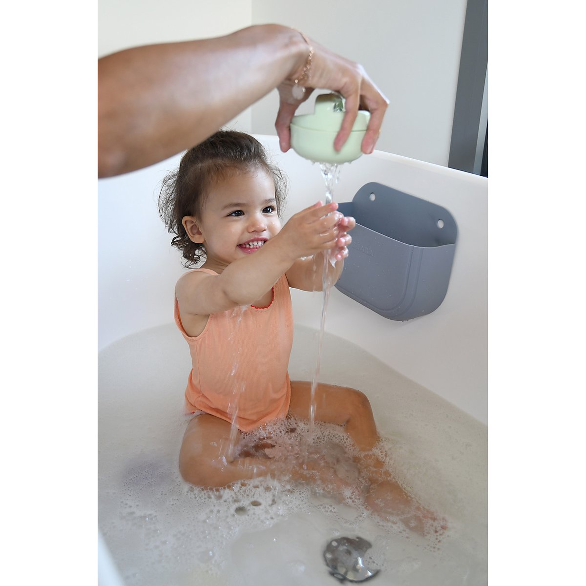 Jouets de bain bébé en silicone menthe, BEABA
