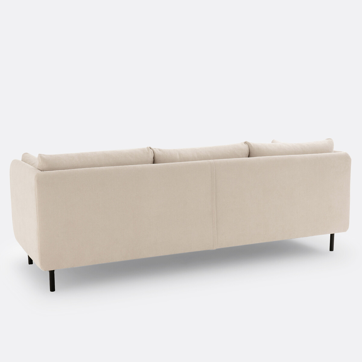 Canapé droit, 3 ou 4 places, en tissu texturé, VICTOR grège, LA REDOUTE INTERIEURS