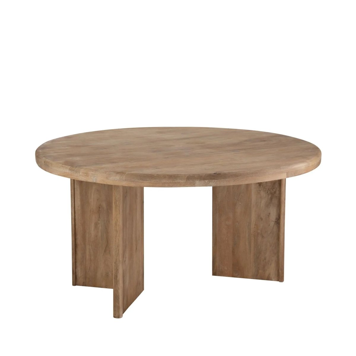 Table à manger ronde en manguier D150 8 places - MAHE bois clair, HELLIN, DEPUIS 1862