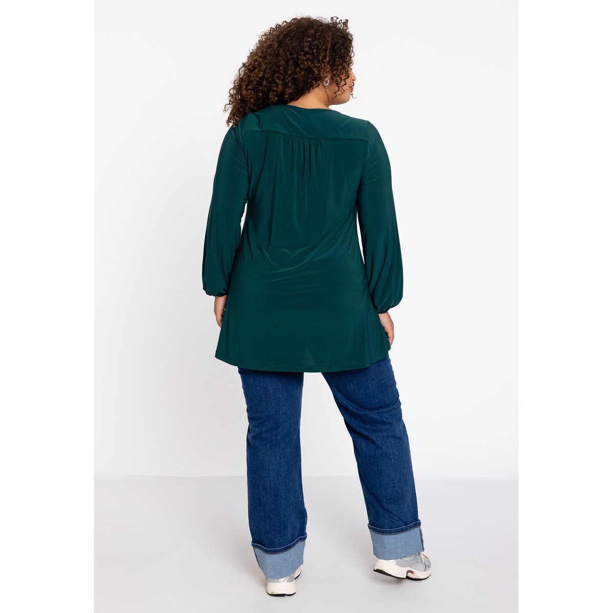 Tunique v-cou vert foncé, YOEK
