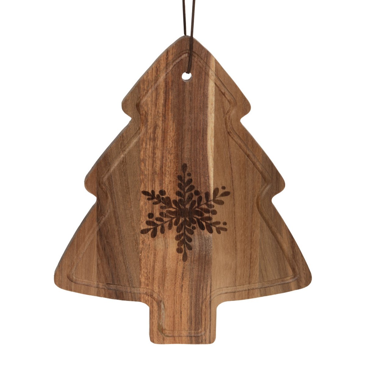 Planche forme sapin en bois marron, AMADEUS