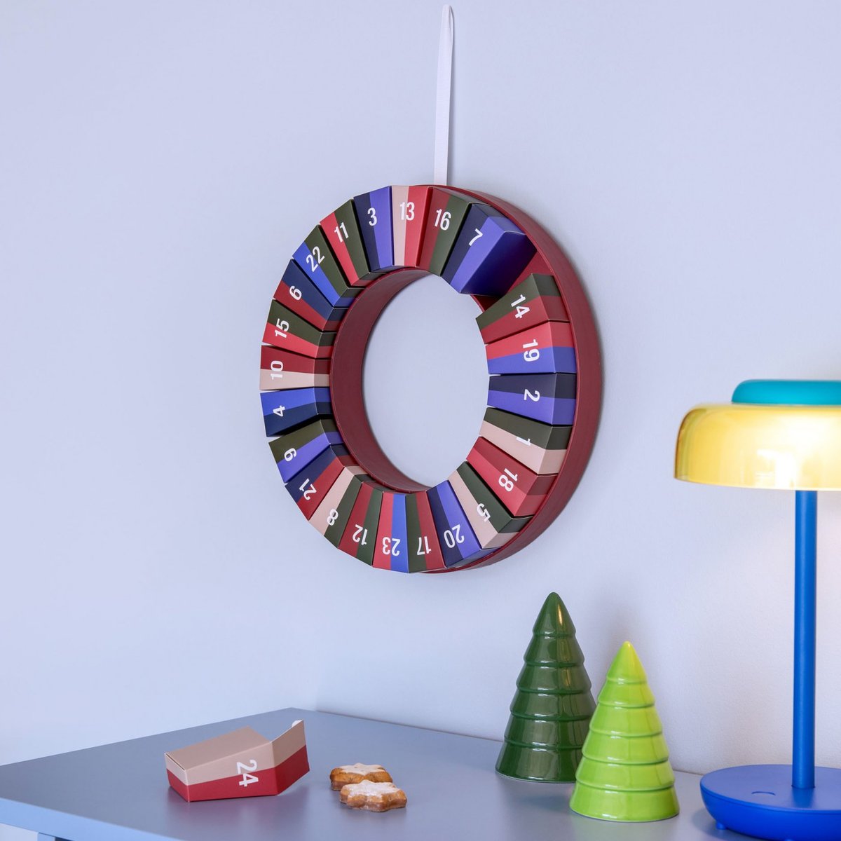 Calendrier Couronne de l'Avent multicolore, REMEMBER