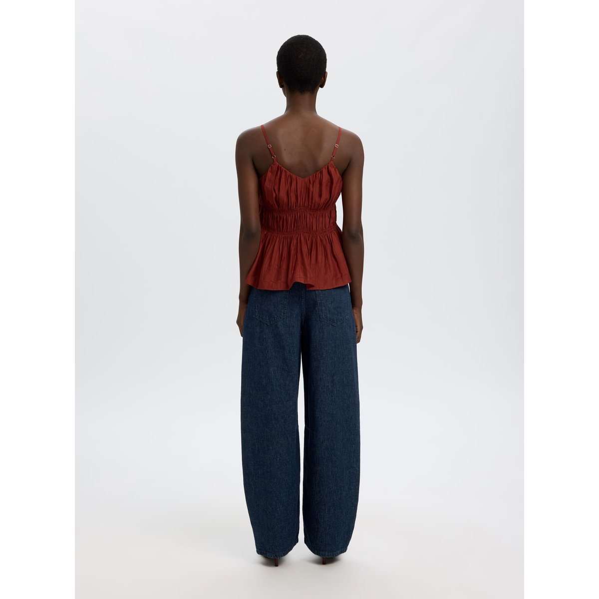 Jean Loose Fit dark blue denim, SELECTED
