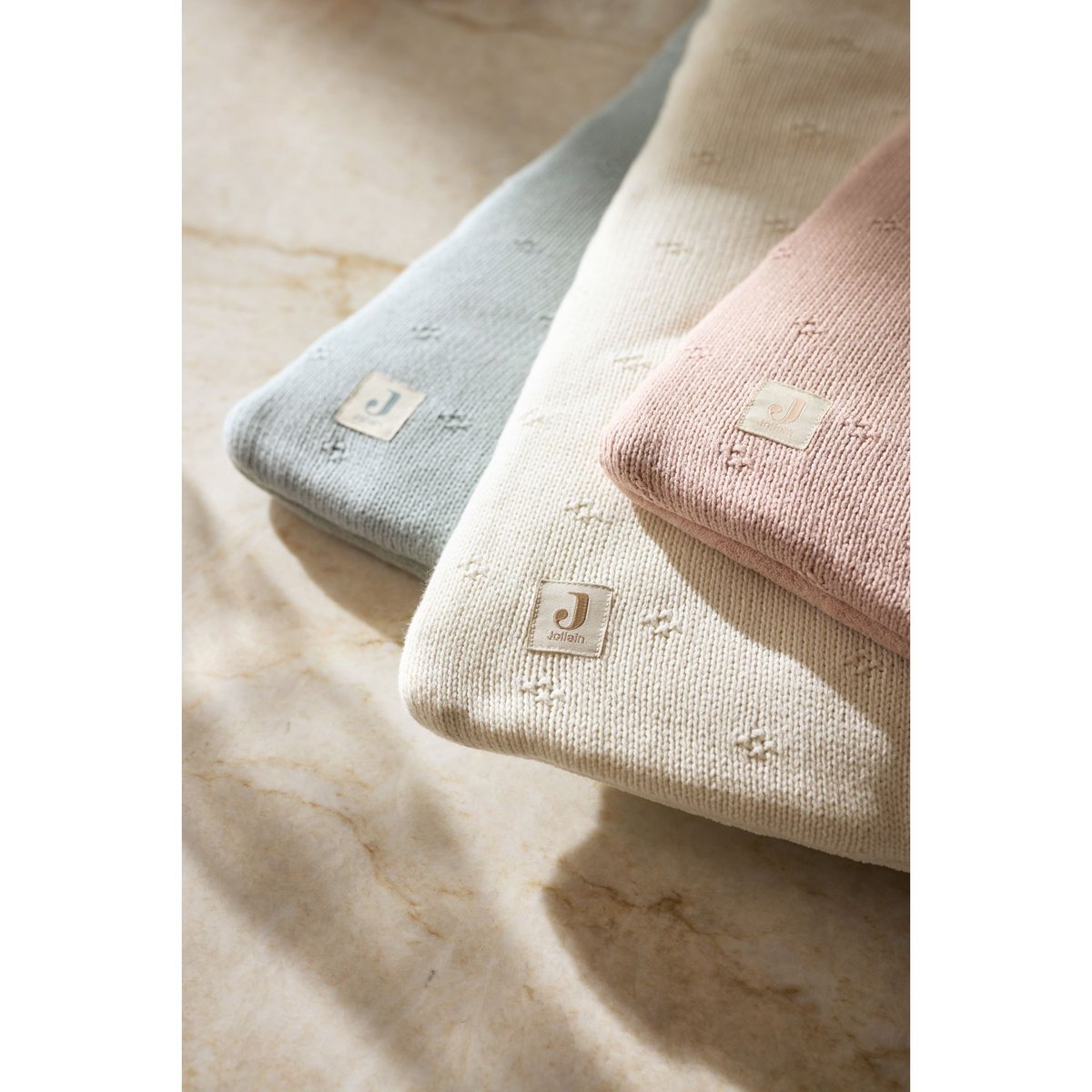 Tapis de parc 75x95 cm Cosy Knit ivoire, JOLLEIN