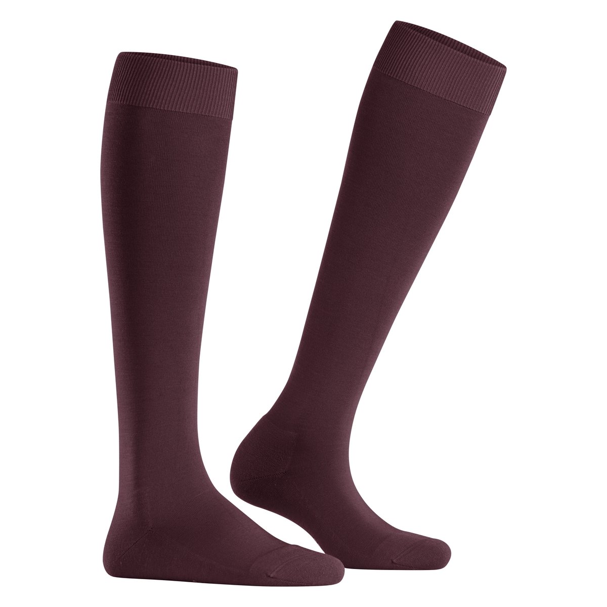 Mi-bas ClimaWool violet fonce, FALKE