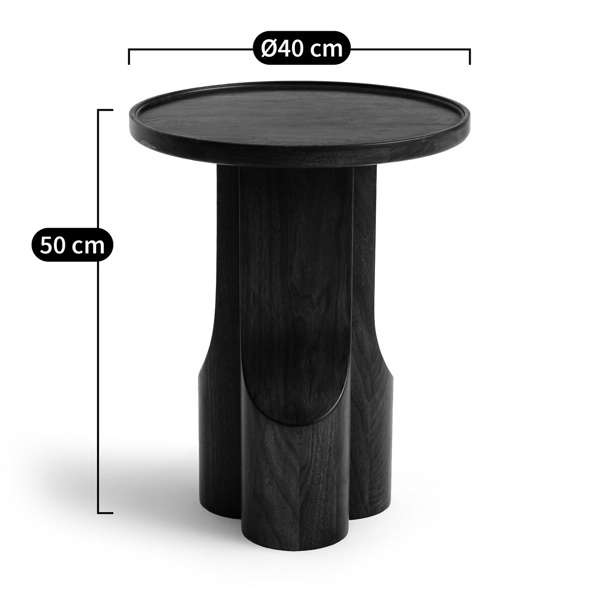Stigido Side Table in Walnut and Walnut Veneer walnut, AM.PM