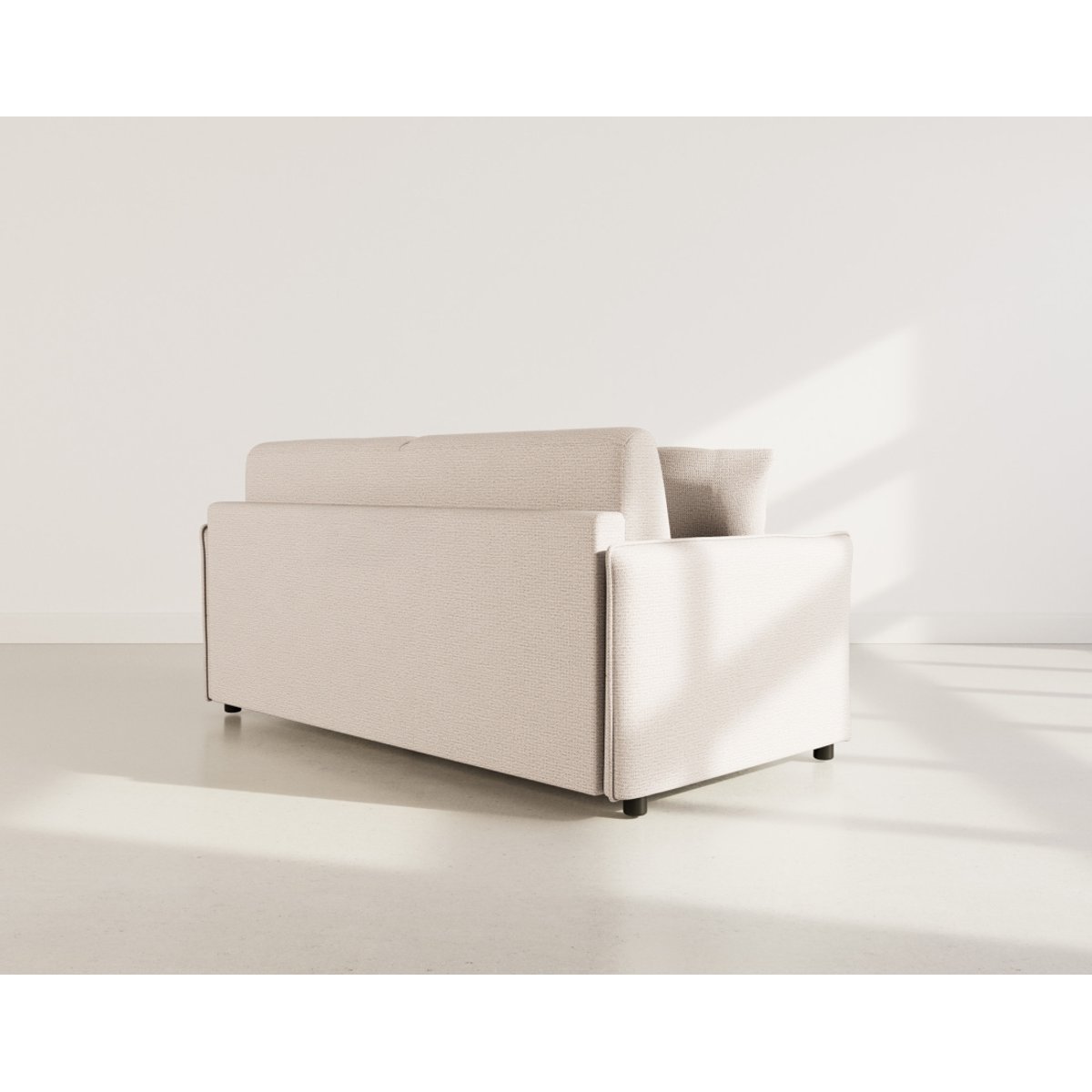 Canapé convertible express couchage quotidien, ADELE beige, BEST MOBILIER
