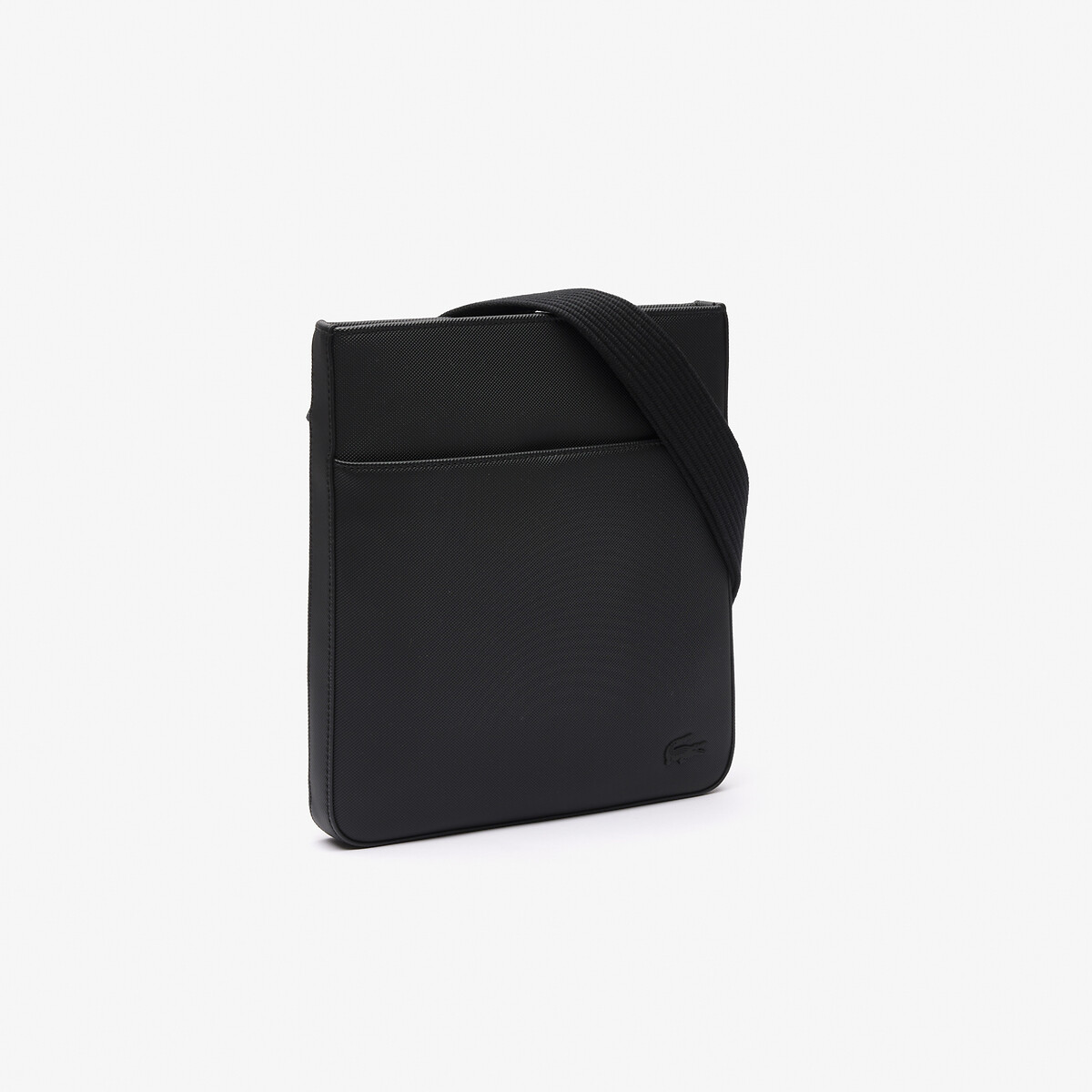 Sac plat à bandoulière Men's Classic noir, LACOSTE