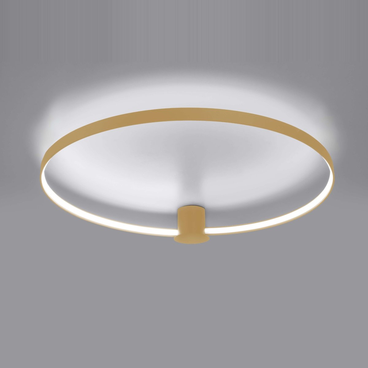 Plafonnier Aluminium Doré LED 1 Rio doré, EDEN