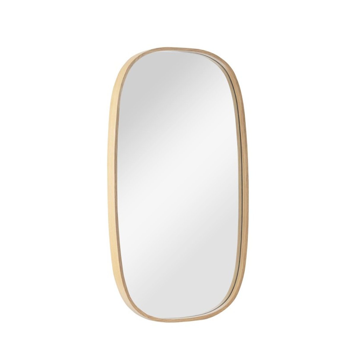 Miroir ovale chêne 40x70cm MELOE chêne, MOB IN