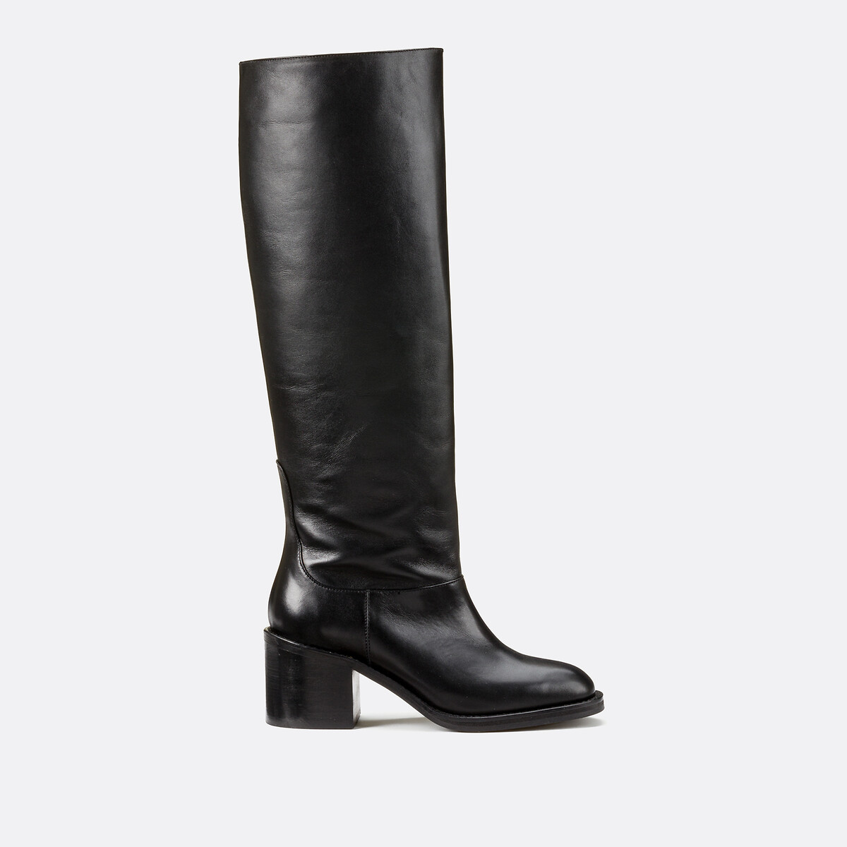 Bottes cavalières cuir, Signature LUDIVINE noir, LA REDOUTE COLLECTIONS