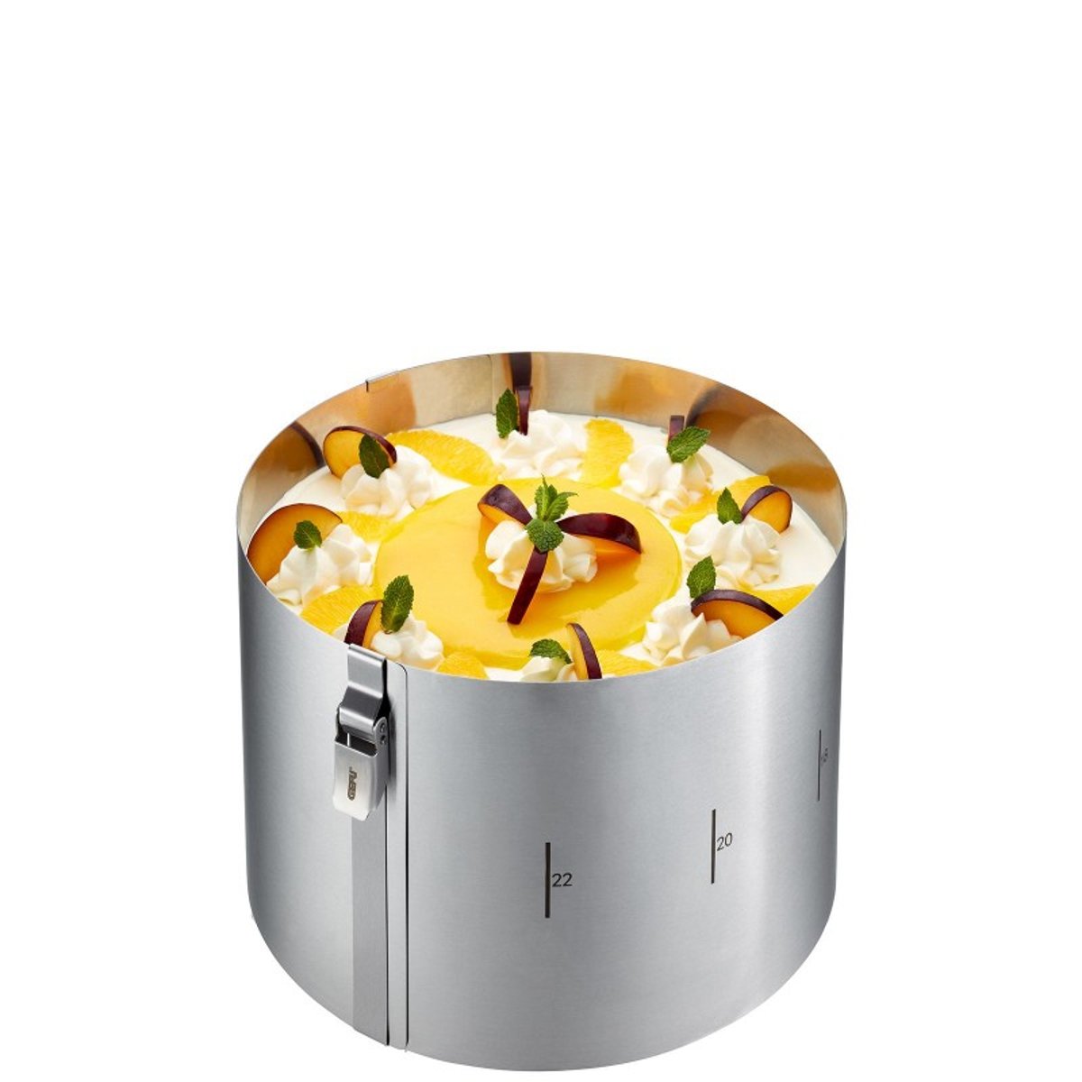Cercle à gâteau TONDO CLIP - H 15 cm couleur unique, GEFU