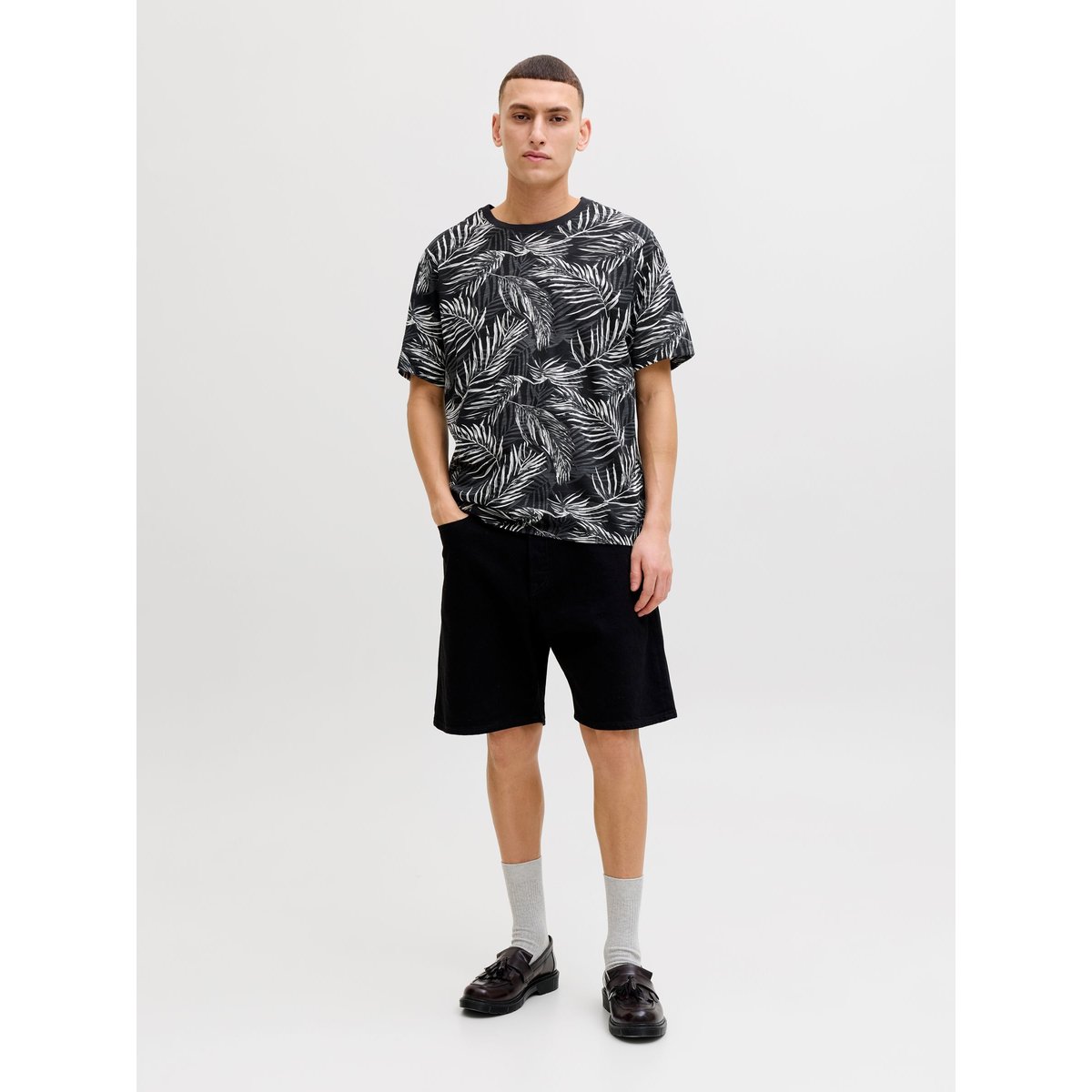 T-Shirt noire - black, JACK & JONES
